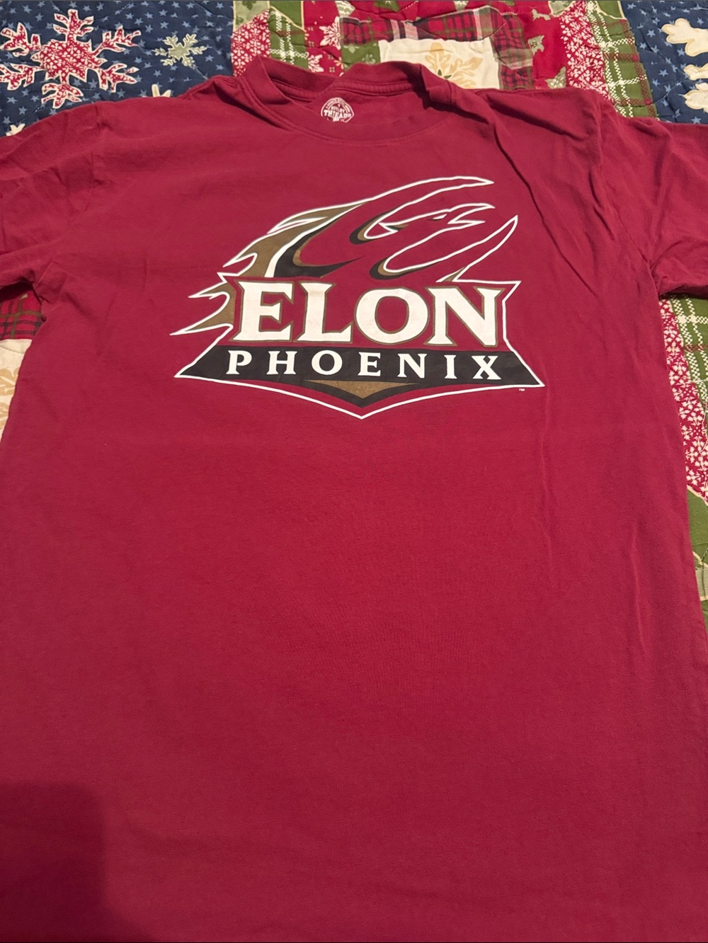 Rivalry Threads Elon Phoenix Crimson Graphic Tee